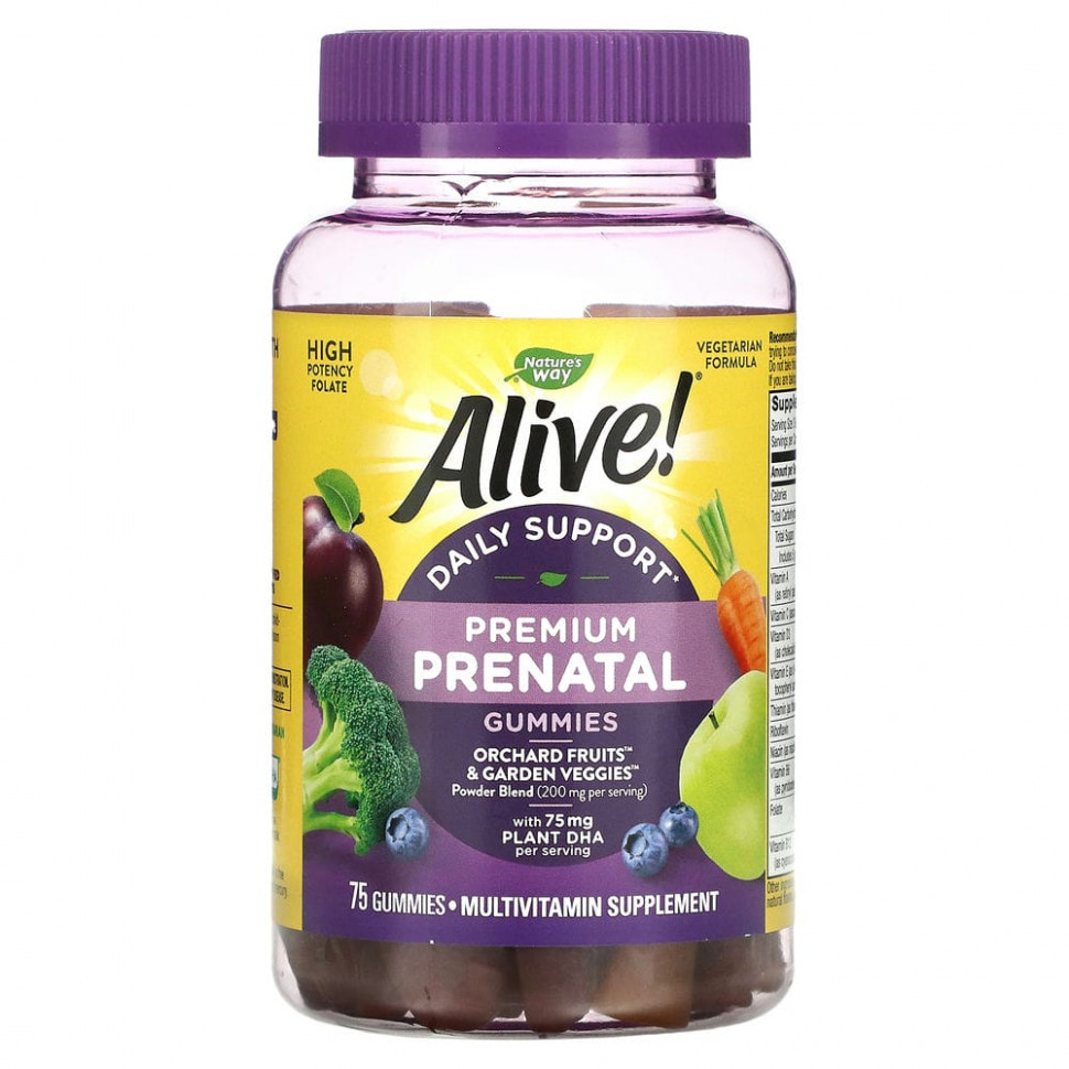  Nature's Way, Alive! Daily Support Premium Prenatal,   ,   , 75      -     , -, 