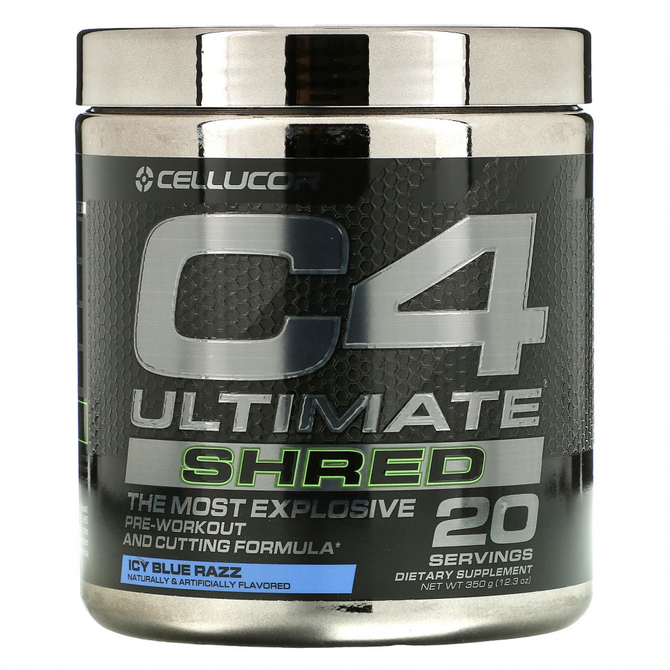 ������ ������ Cellucor, C4 Ultimate Shred, Pre-Workout, Ice Blue Razz, 12.3 oz (350 g)  IHerb (������) ����