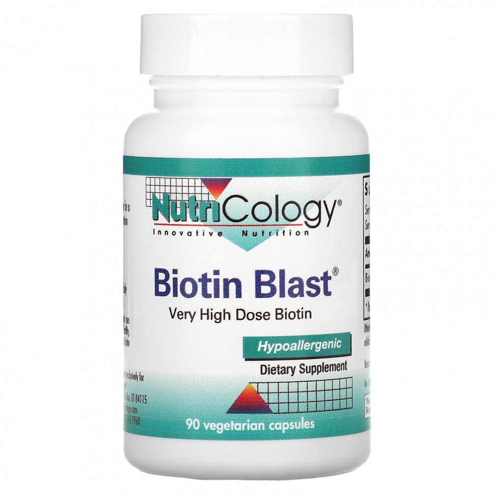  Nutricology, Biotin Blast, 90      -     , -, 