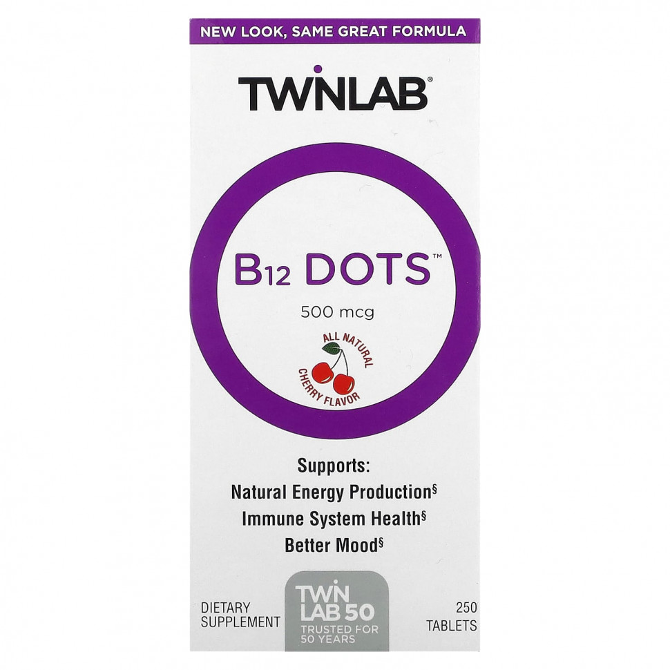  Twinlab, B-12 Dots, , 500 , 250     -     , -, 