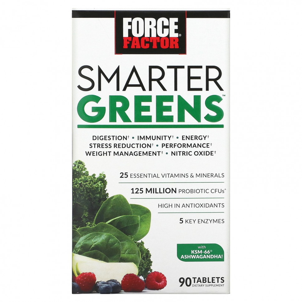  Force Factor, Smarter Greens, 90     -     , -, 