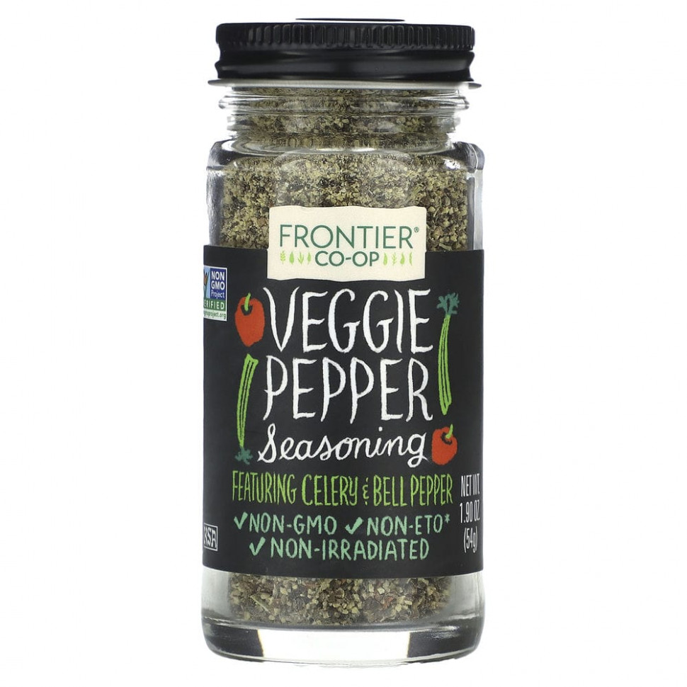  Frontier Co-op, Veggie Pepper Seasoning, 1.9 oz (54 g)    -     , -, 