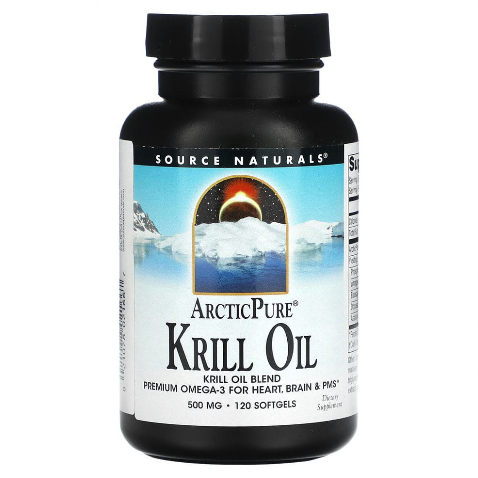 ������ ������ Source Naturals, ArcticPure, ����� �����, 500 ��, 120 ������  IHerb (������) ����