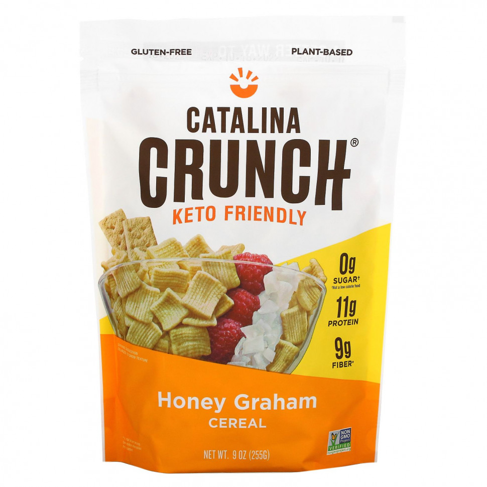 ������ ������ Catalina Crunch, Keto Friendly Cereal, Honey Graham, 255 � (9 �����)  IHerb (������) ����