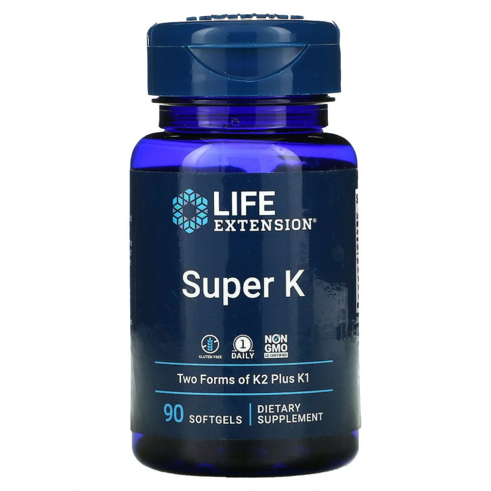 ������ ������ Life Extension, ������� �Super K�, 90 ������ ����������� ������  IHerb (������) ����