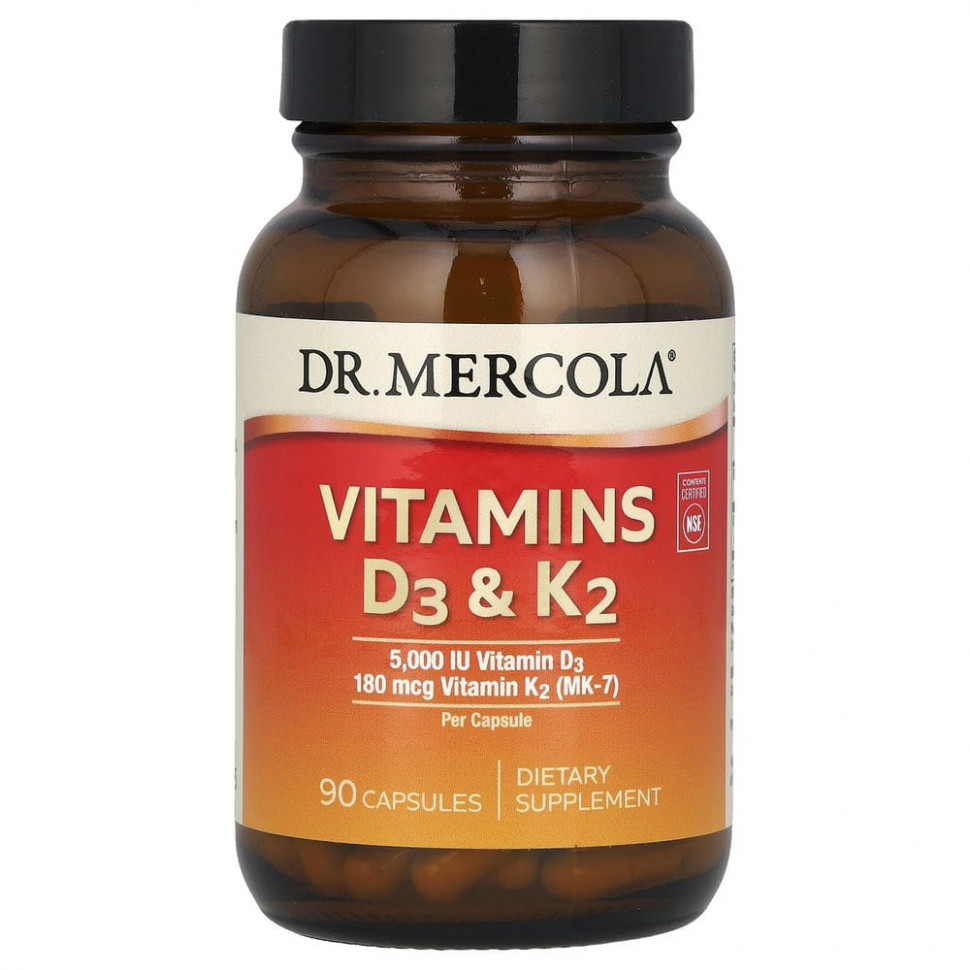  Dr. Mercola,  D3  K2, 90     -     , -, 