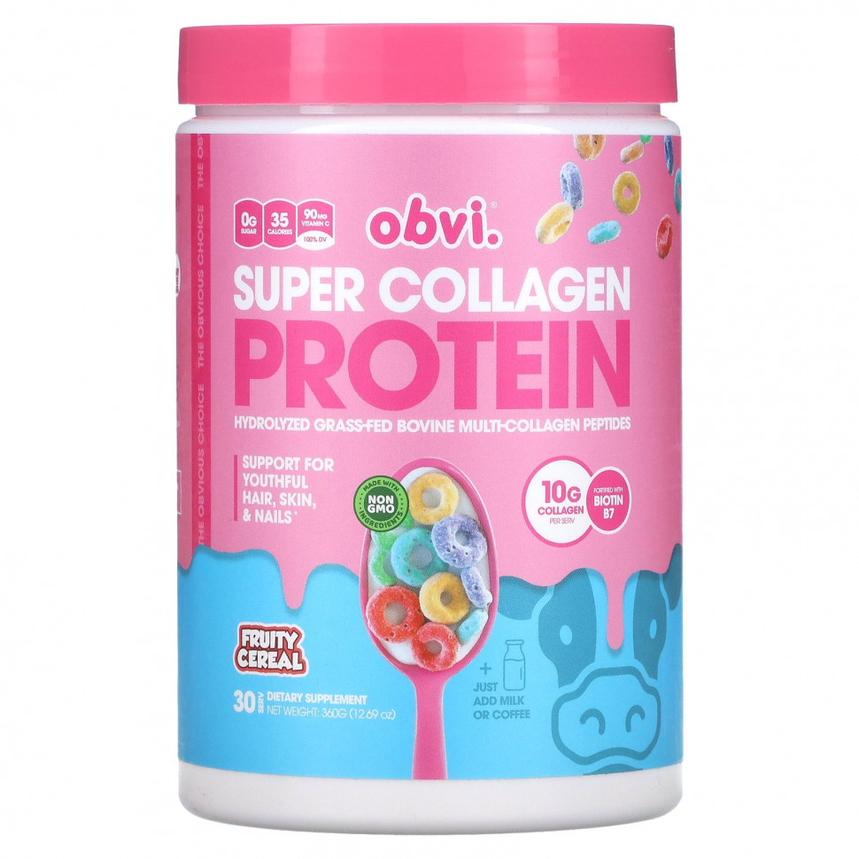 ������ ������ Obvi, Super Collagen Protein, ��������� ������, 360 � (12,69 �����)  IHerb (������) ����