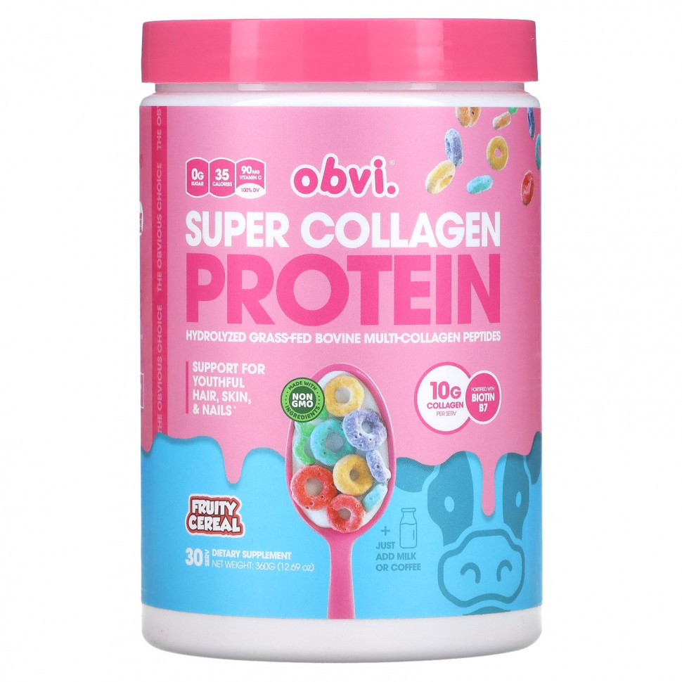   Obvi, Super Collagen Protein,  , 360  (12,69 )  IHerb () 