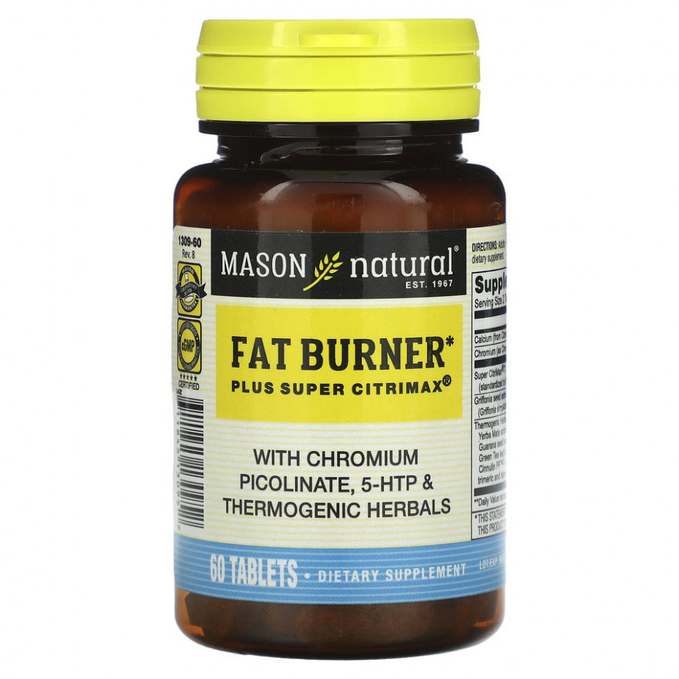 ������ ������ Mason Natural, Fat Burner Plus Super Citrimax, 60 ��������  IHerb (������) ����