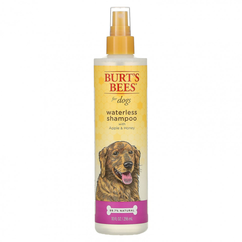  Burt's Bees, Waterless Shampoo for Dogs, Apple & Honey, 10 fl oz (296 ml)    -     , -, 