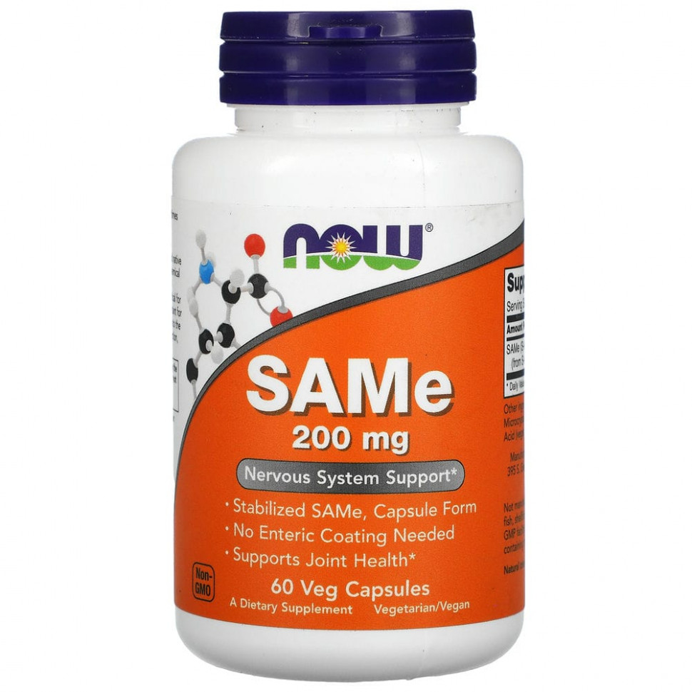  NOW Foods, SAMe, 200 , 60      -     , -, 