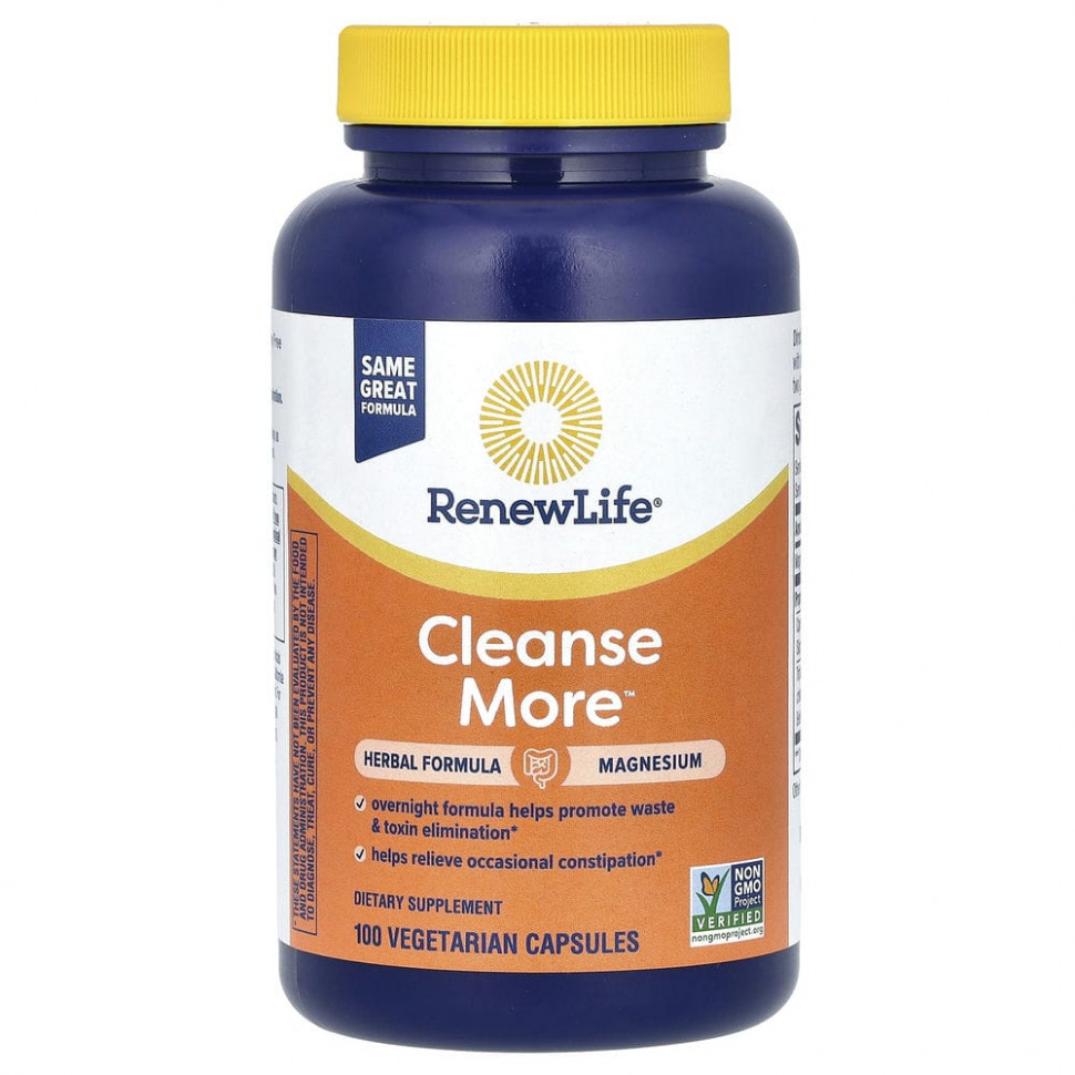 ������ ������ Renew Life, CleanseMore, 100 �������������� ������  IHerb (������) ����