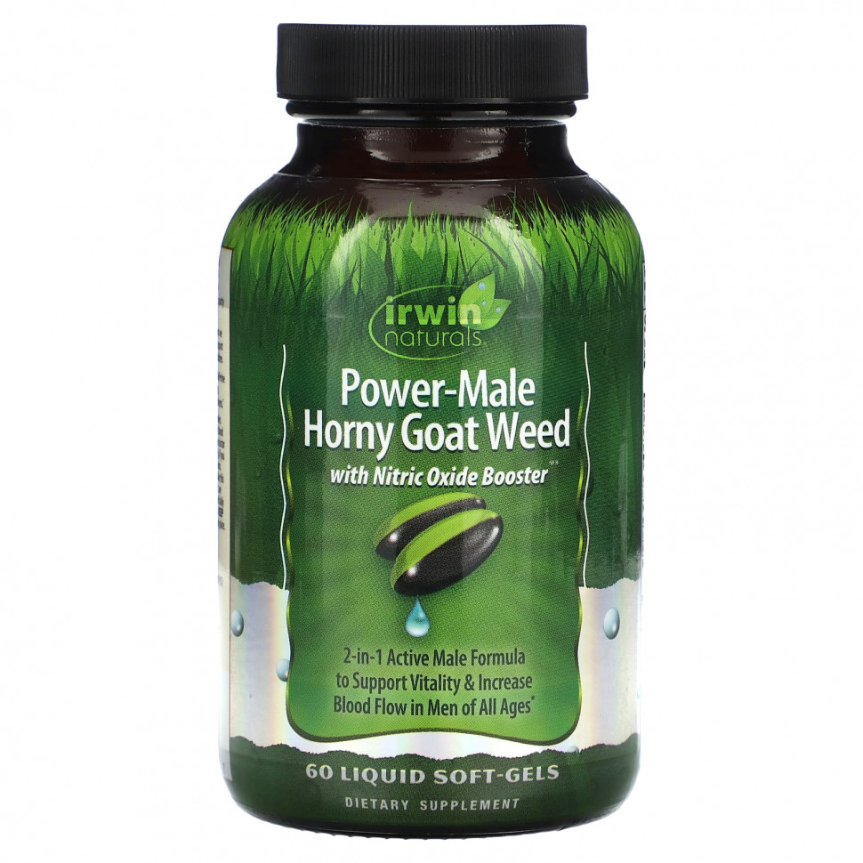  Irwin Naturals, Power-Male Horny Goat Weed,    , 60      -     , -, 