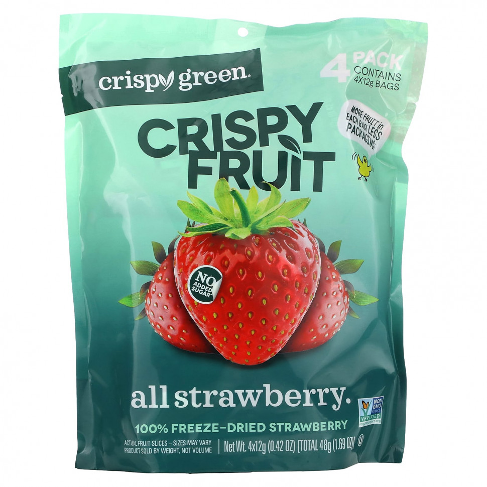 ������ ������ Crispy Green, Crispy Fruit, �� ������ ��������, 4 �������� �� 12 � (0,42 �����)  IHerb (������) ����
