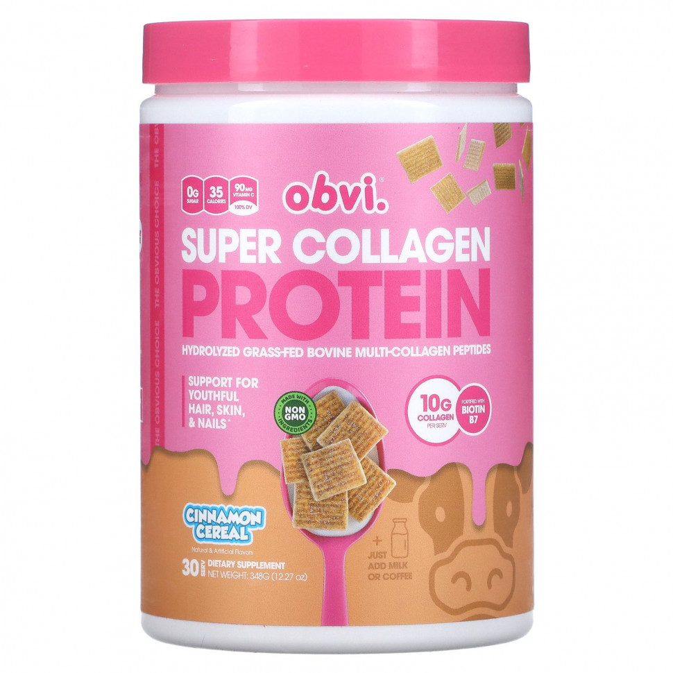 ������ ������ Obvi, Super Collagen Protein, ������ � �������, 348 � (12,27 �����)  IHerb (������) ����