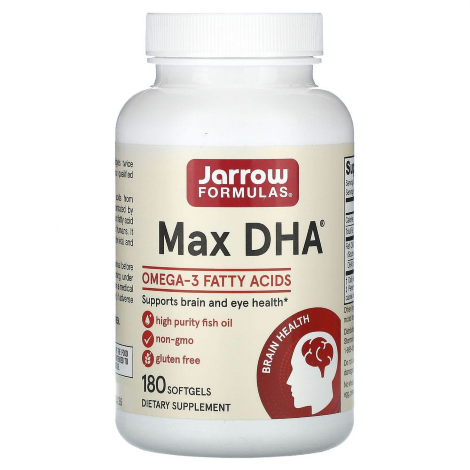  Jarrow Formulas, Max DHA, 180      -     , -, 