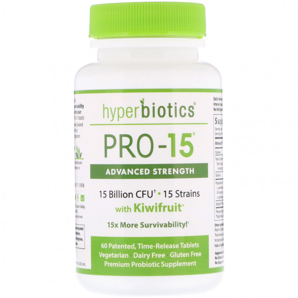  Hyperbiotics, PRO-15,      , 60          -     , -, 