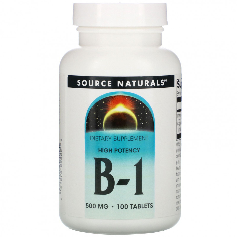  Source Naturals, B-1,  , 500 , 100     -     , -, 