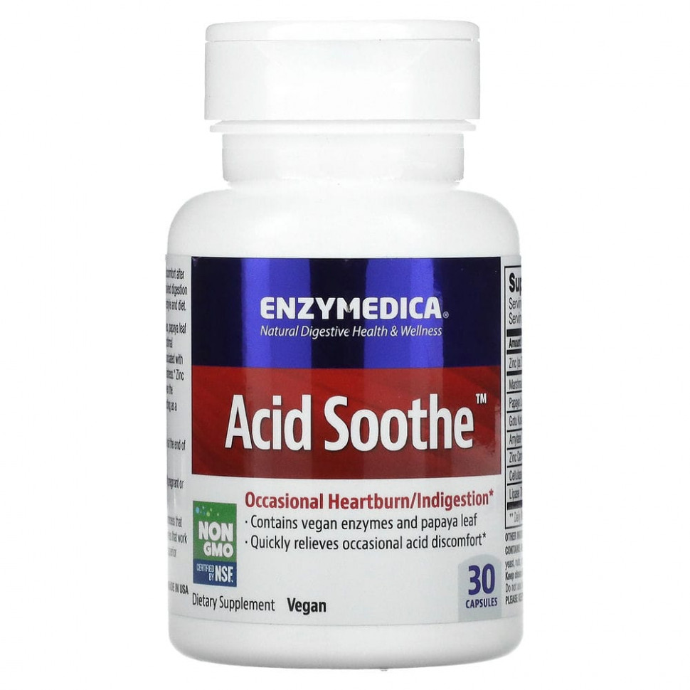 ������ ������ Enzymedica, Acid Soothe, 30 ������  IHerb (������) ����