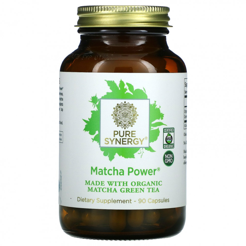 ������ ������ Pure Synergy, Organic Matcha Power, 90 Veggie Caps  IHerb (������) ����