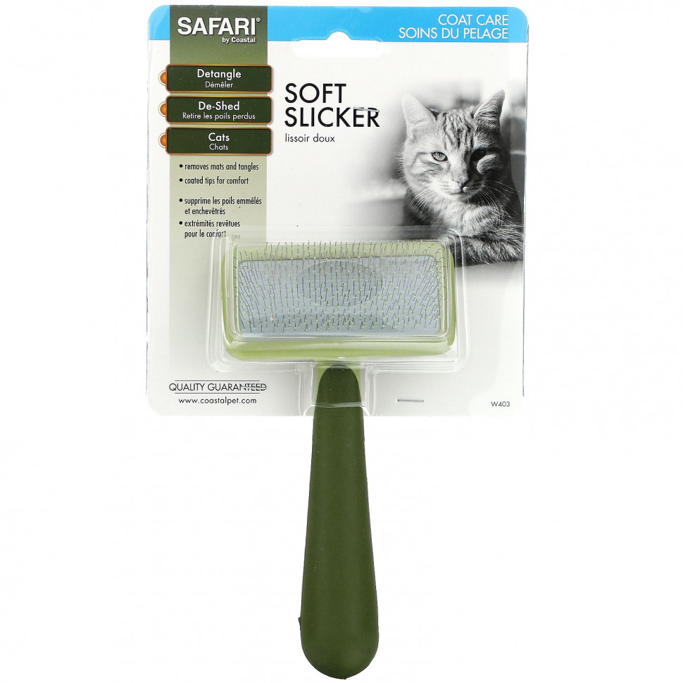������ ������ Safari, Soft Slicker Brush for All Breeds of Cats, 1 Slicker Brush  IHerb (������) ����