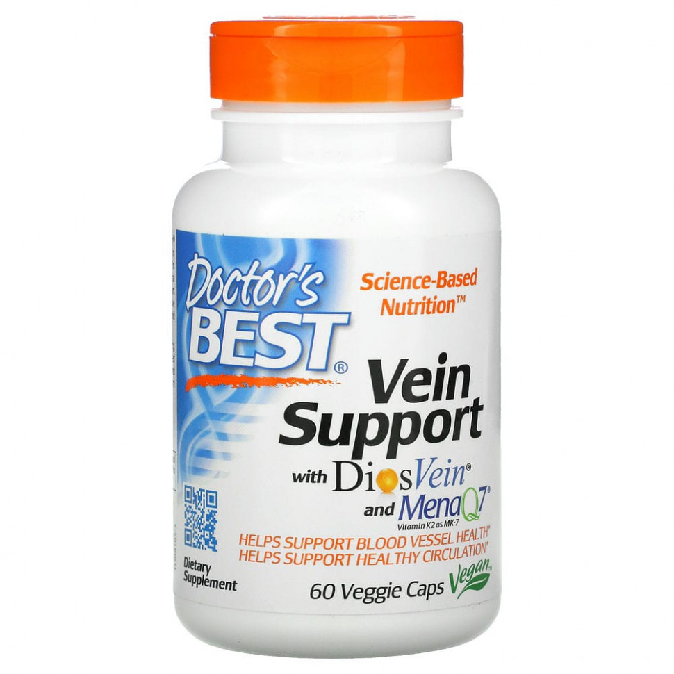 ������ ������ Doctor's Best, Vein Support, ��������� ��� ��� � DiosVein � MenaQ7, 60 �������������� ������  IHerb (������) ����