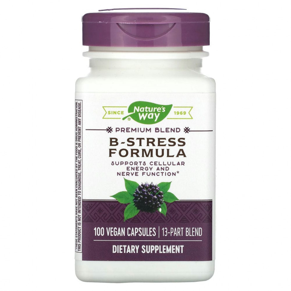 ������ ������ Nature's Way, B-Stress Formula, 100 ��������� ������  IHerb (������) ����