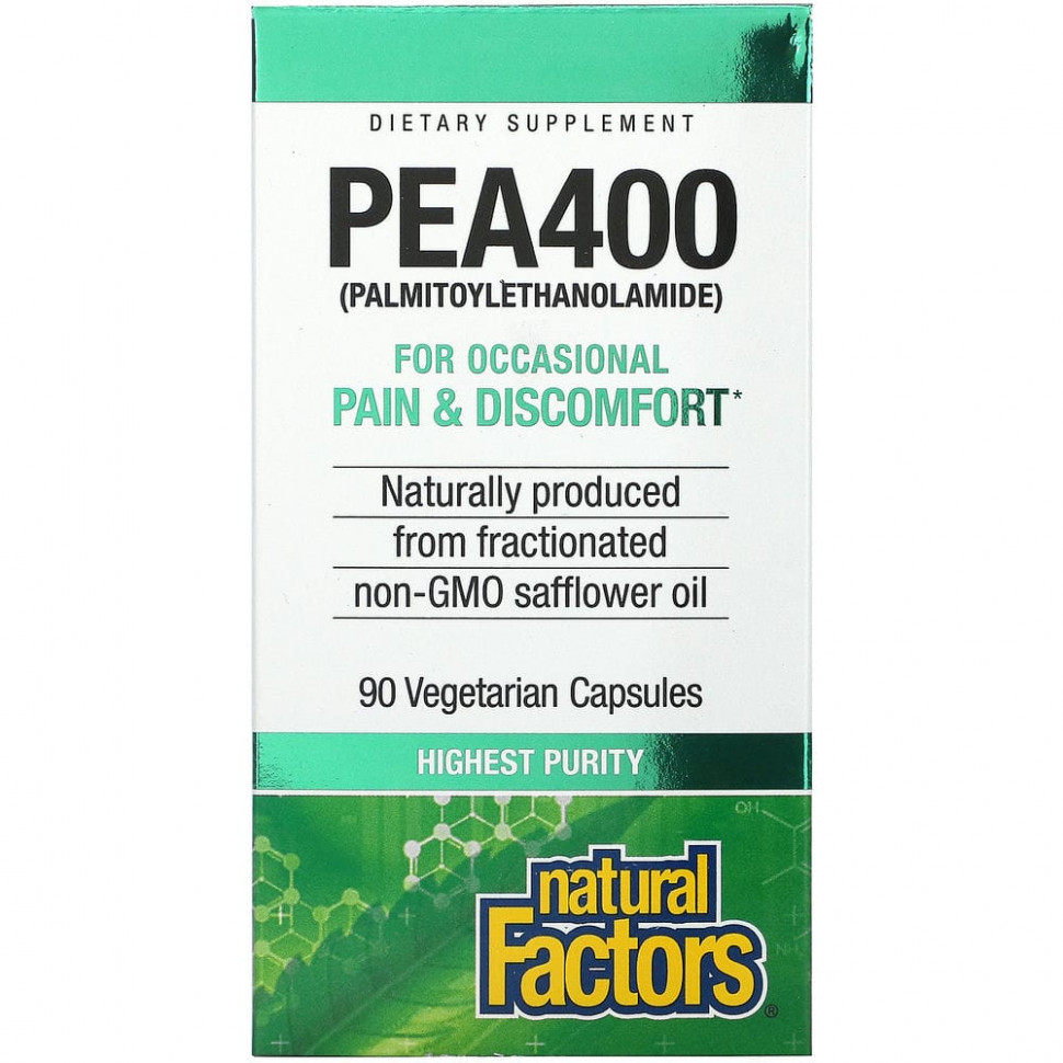 ������ ������ Natural Factors, PEA400, 90 �������������� ������  IHerb (������) ����