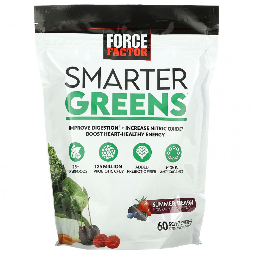  Force Factor, Smarter Greens,  , 60      -     , -, 
