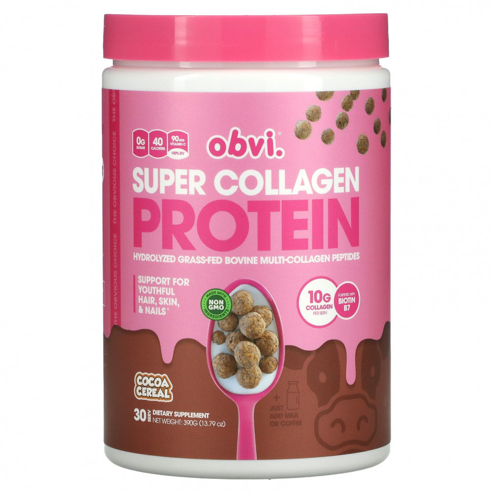   Obvi, Super Collagen Protein, -, 390  (13,79 )  IHerb () 