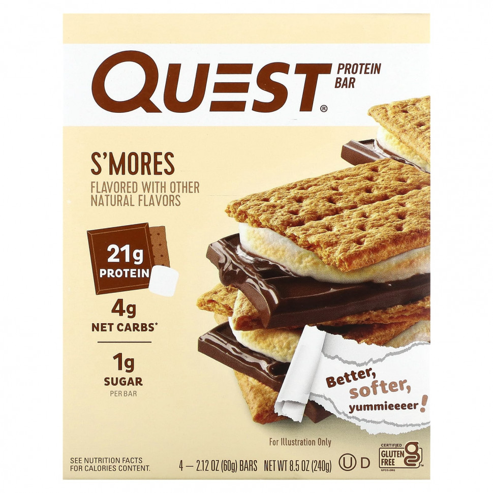  Quest Nutrition,  , S'Mores, 4 , 60  (2,12 )     -     , -, 