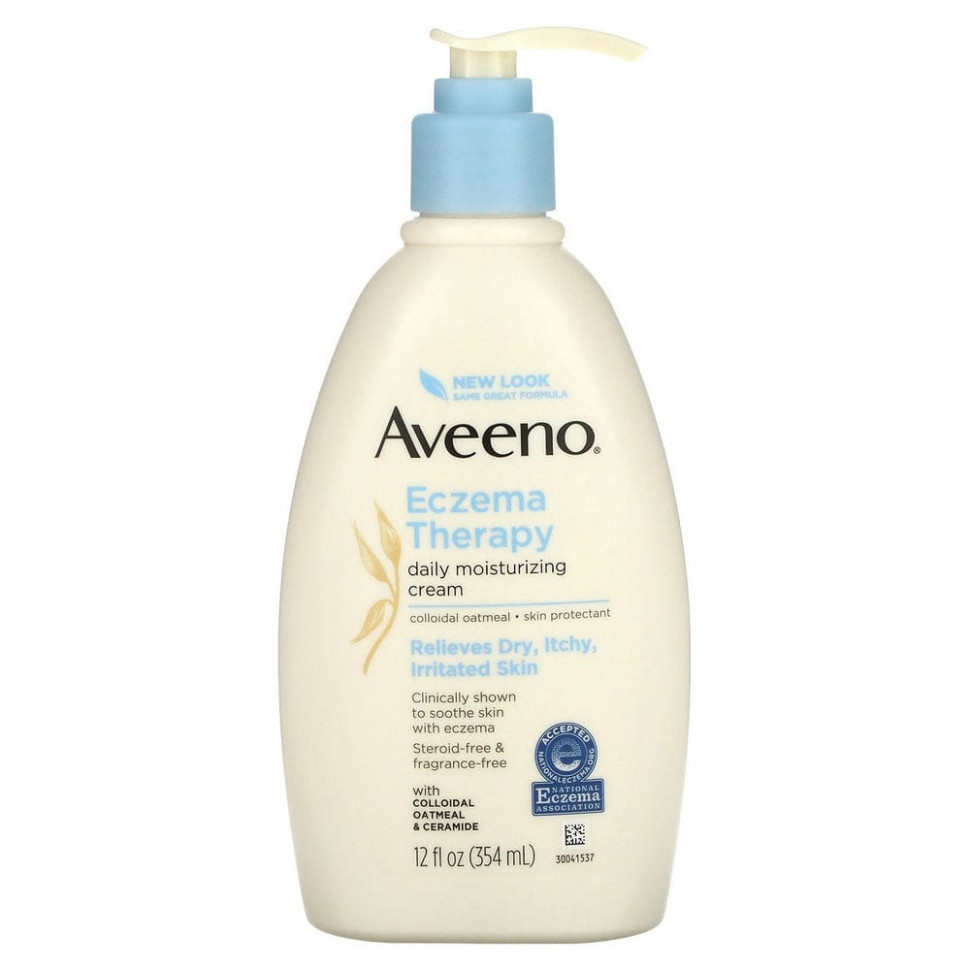   Aveeno, Eczema Therapy, Moisturizing Cream, Fragrance Free, 12 fl oz (354 ml)  IHerb () 