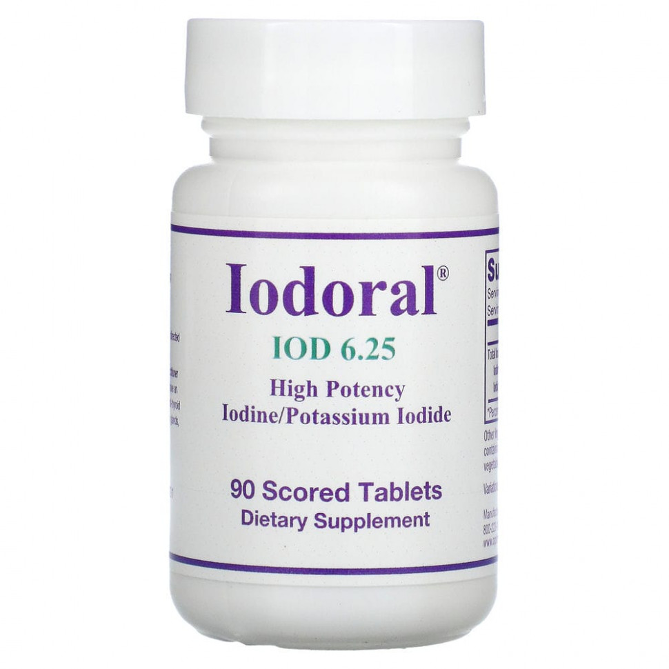 ������ ������ Optimox, Iodoral, ���, 6,25 ��, 90 ������� ��������  IHerb (������) ����