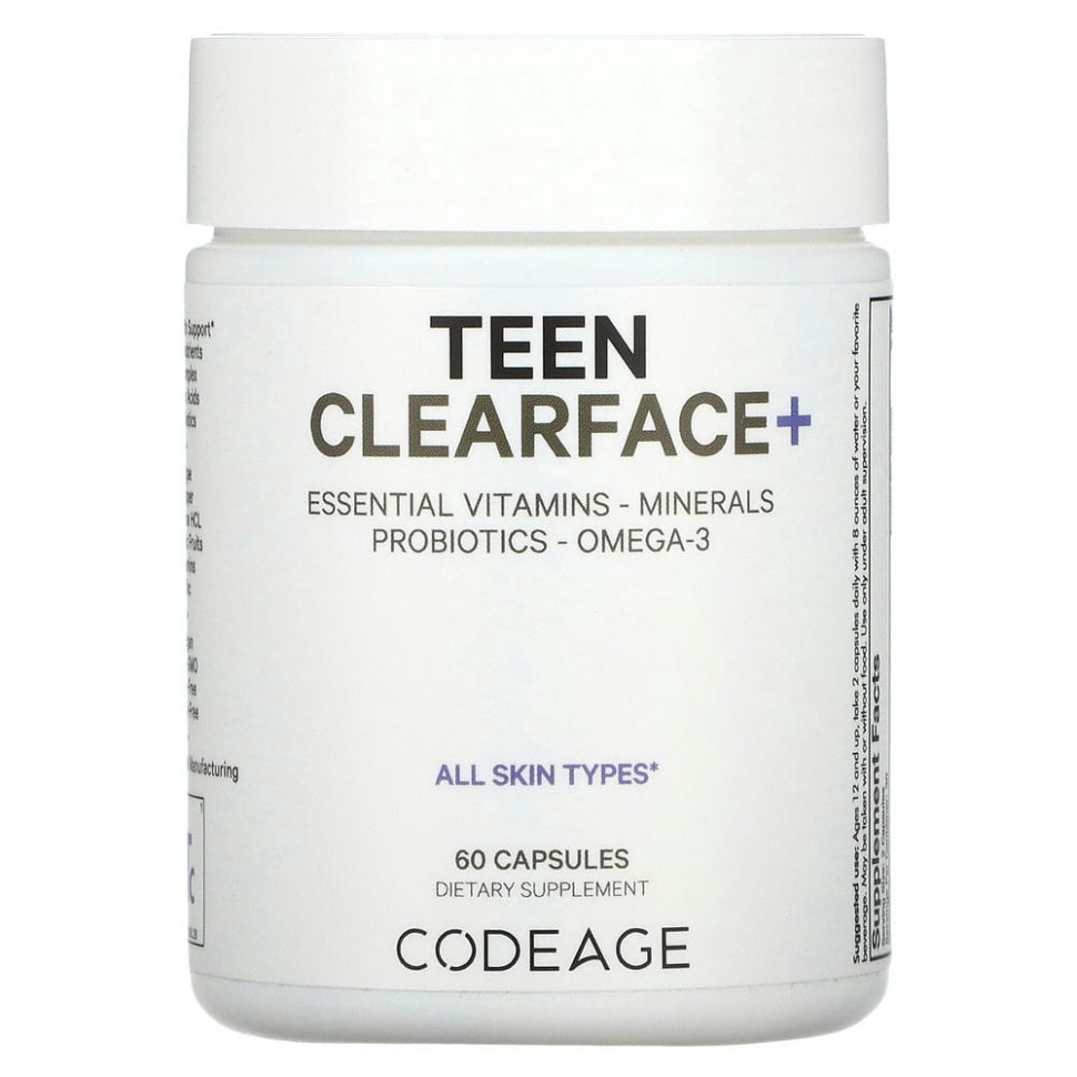 ������ ������ Codeage, Teen Clearface Vitamins, ��� ���� ����� ����, 60 ������  IHerb (������) ����