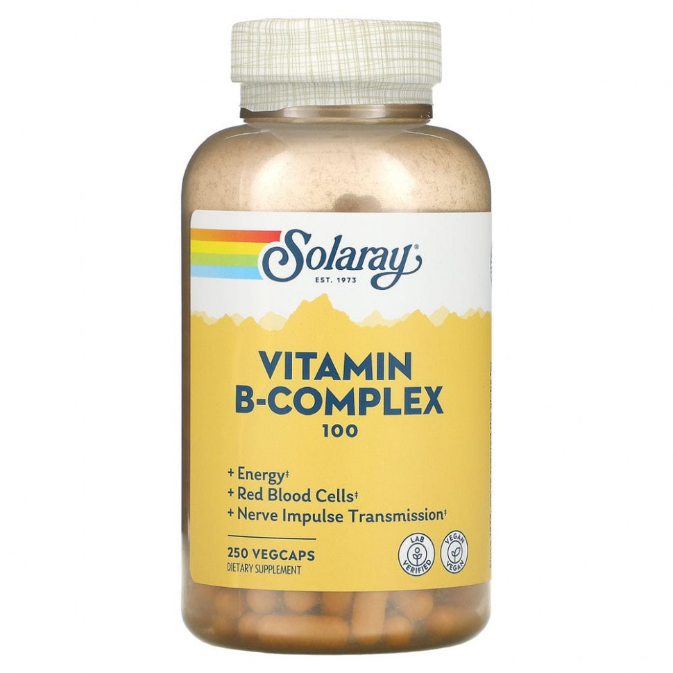 ������ ������ Solaray, B-Complex 100 � ���� ����, 250 ������������ ������  IHerb (������) ����