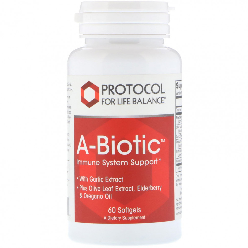 ������ ������ Protocol for Life Balance, A-Biotic, ��������� �������� �������, 60 ������ ��������  IHerb (������) ����