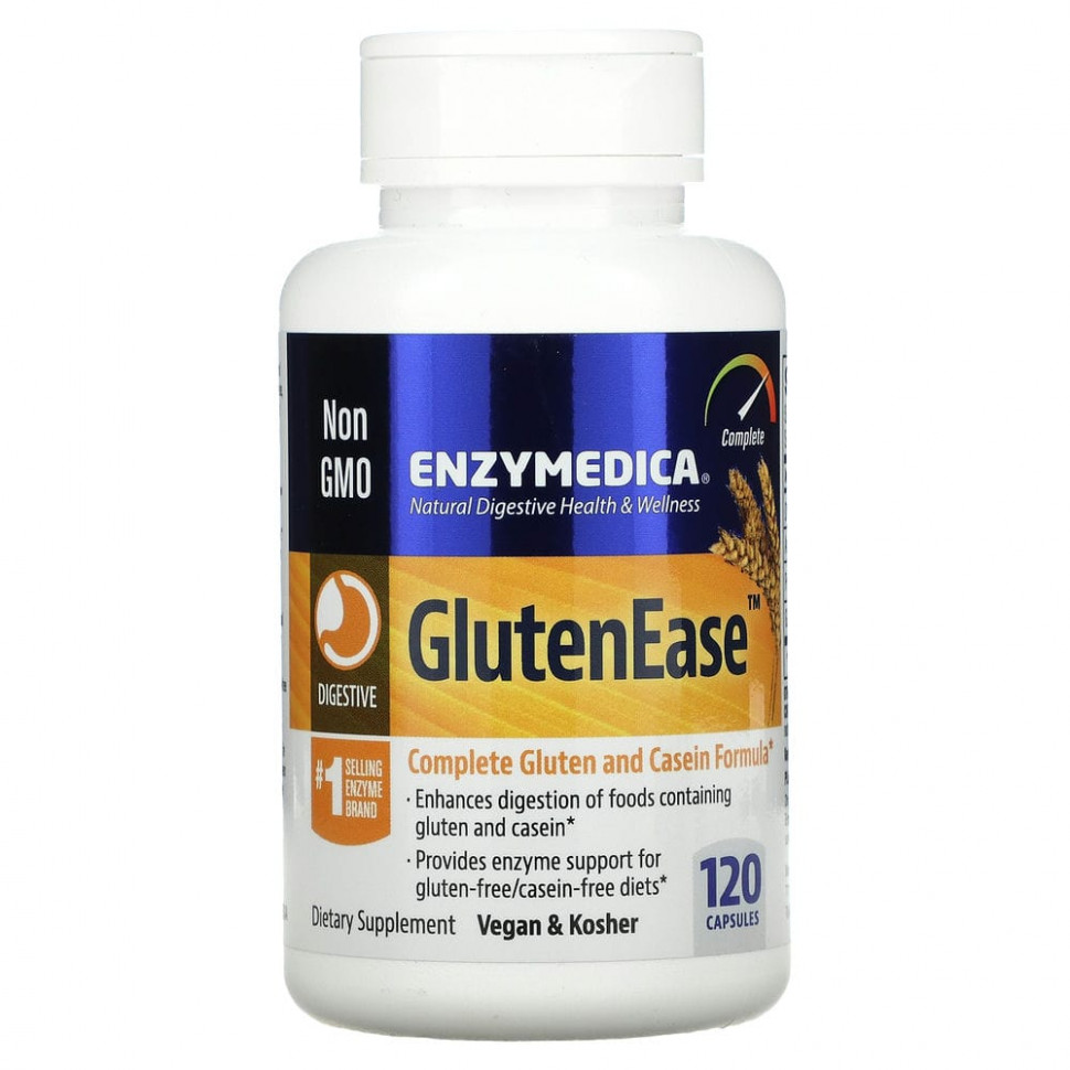  Enzymedica, GlutenEase, 120     -     , -, 