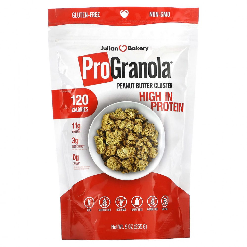 ������ ������ Julian Bakery, ProGranola, ���������� �����, 255 � (9 �����)  IHerb (������) ����