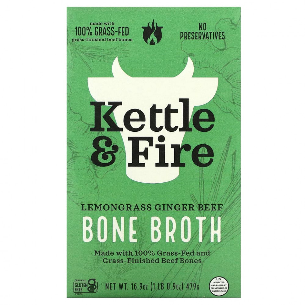  Kettle & Fire, Bone Broth,     , 479  (16,9 )    -     , -, 