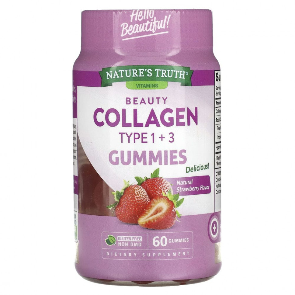  Nature's Truth, Beauty Collagen,    ,  1  3,  , 60      -     , -, 