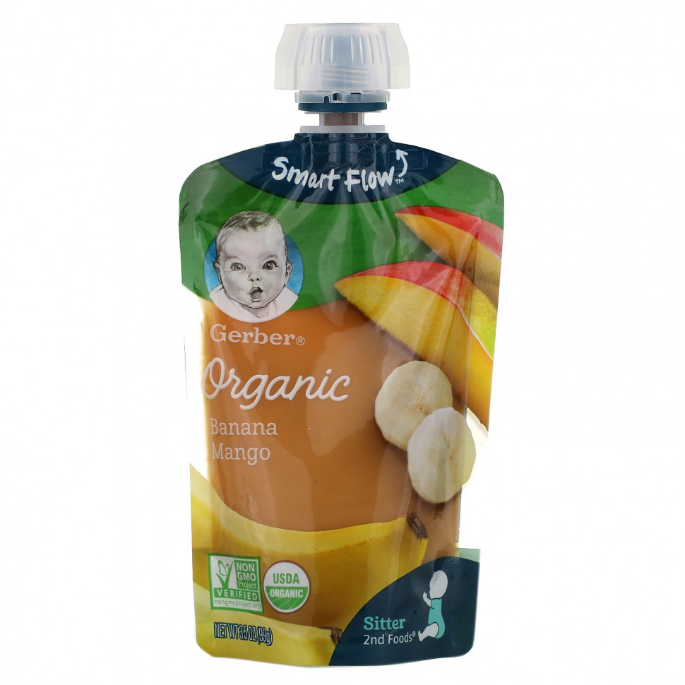  Gerber, Smart Flow, Organic,   , 99  (3,5 )    -     , -, 