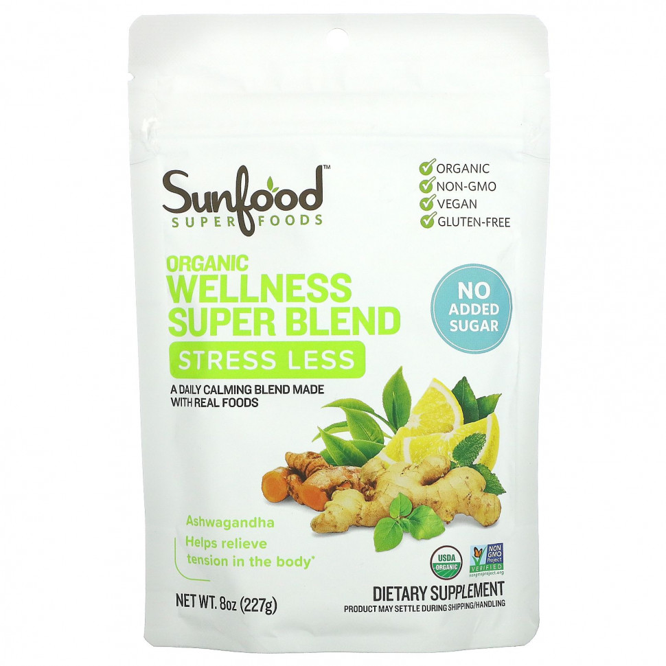  Sunfood, Organic Wellness Super Blend,   , 227  (8 )    -     , -, 
