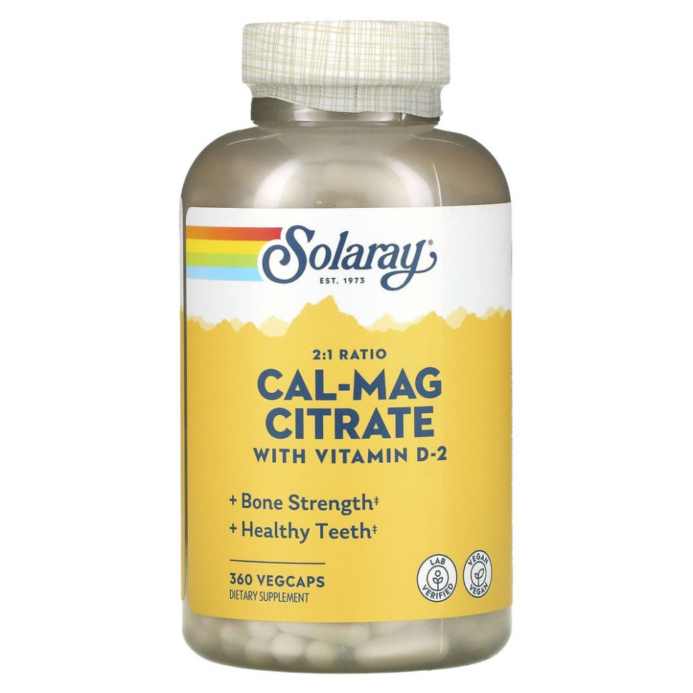  Solaray, Cal-Mag  2: 1, 360      -     , -, 