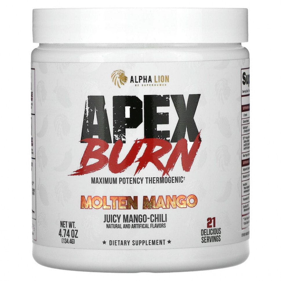 ������ ������ ALPHA LION, Apex Burn, ������������� �����, ������ ����� � ����, 134,4 � (4,74 �����)  IHerb (������) ����