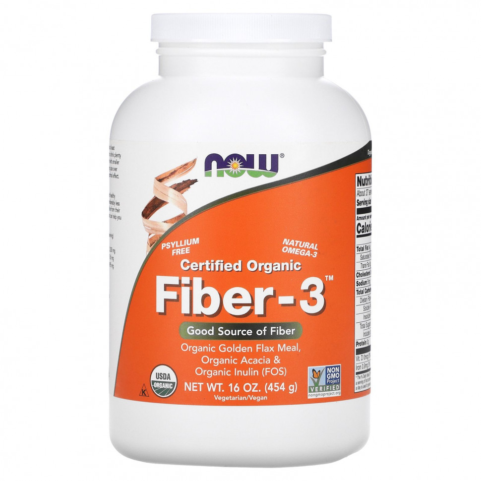  NOW Foods,   , Fiber-3, , 454  (16 )    -     , -, 