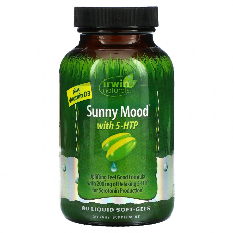  Irwin Naturals, Sunny Mood  5-HTP   D3, 80      -     , -, 