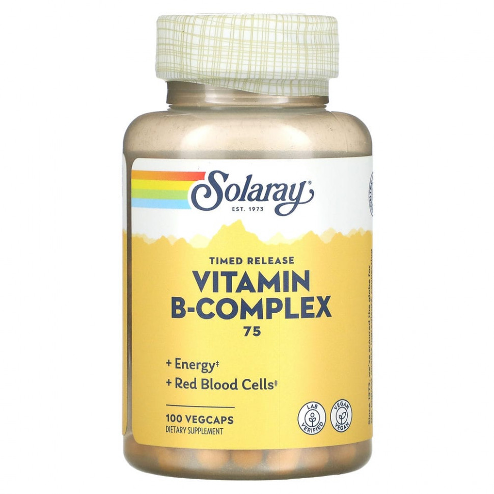  Solaray, B-Complex 75,     B  , 100      -     , -, 