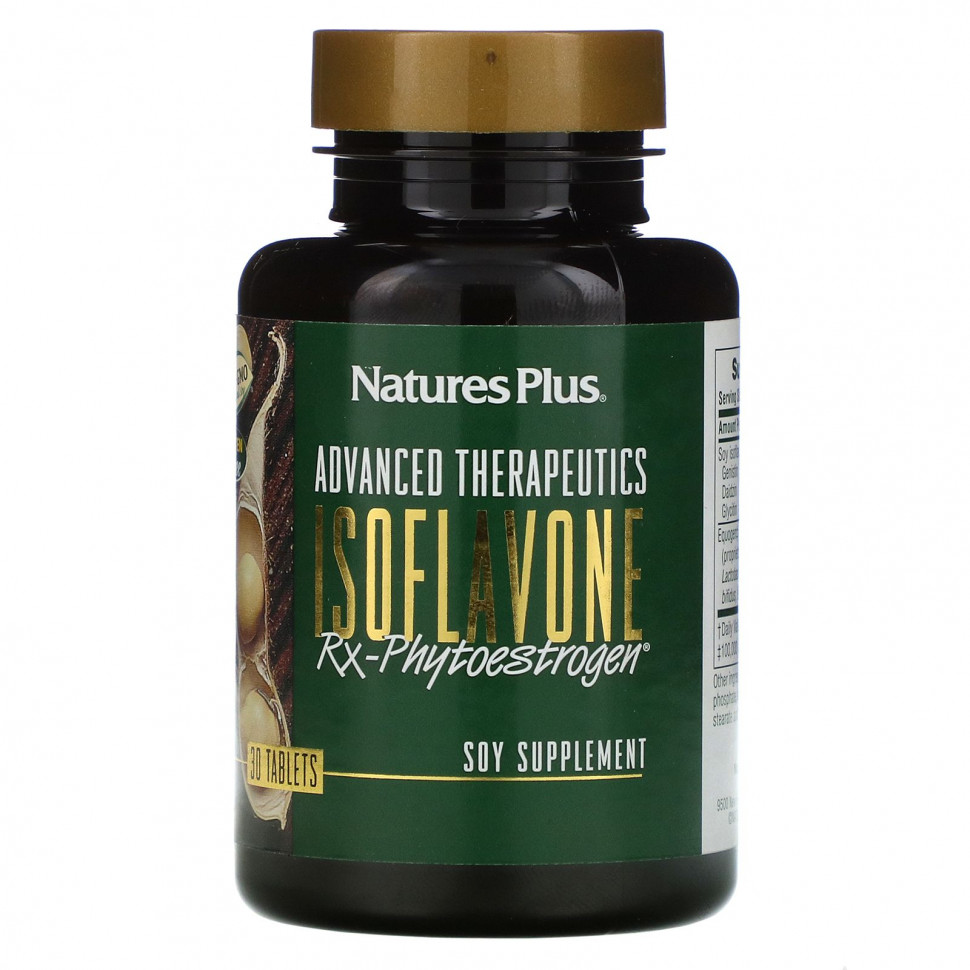  NaturesPlus, Advanced Therapeutics, Isoflavone Rx-Phytoestrogen,  , 30     -     , -, 