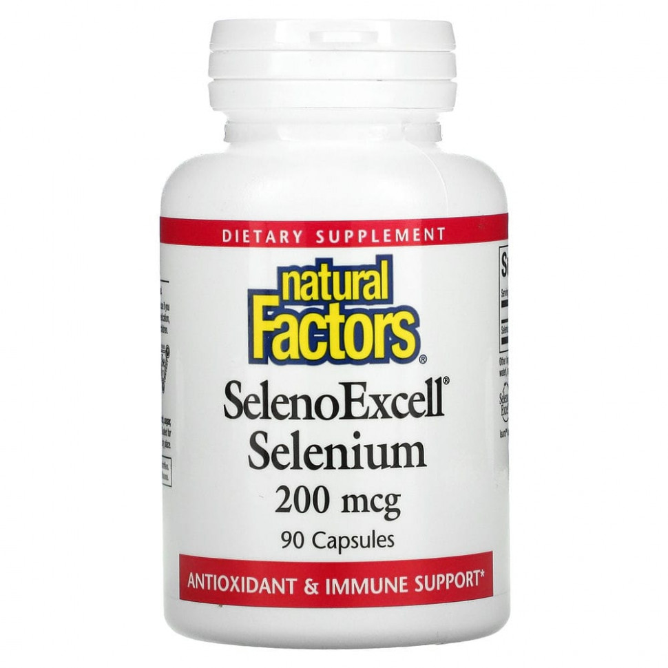 ������ ������ Natural Factors, SelenoExcell, �����, 200 ���, 90 ������  IHerb (������) ����