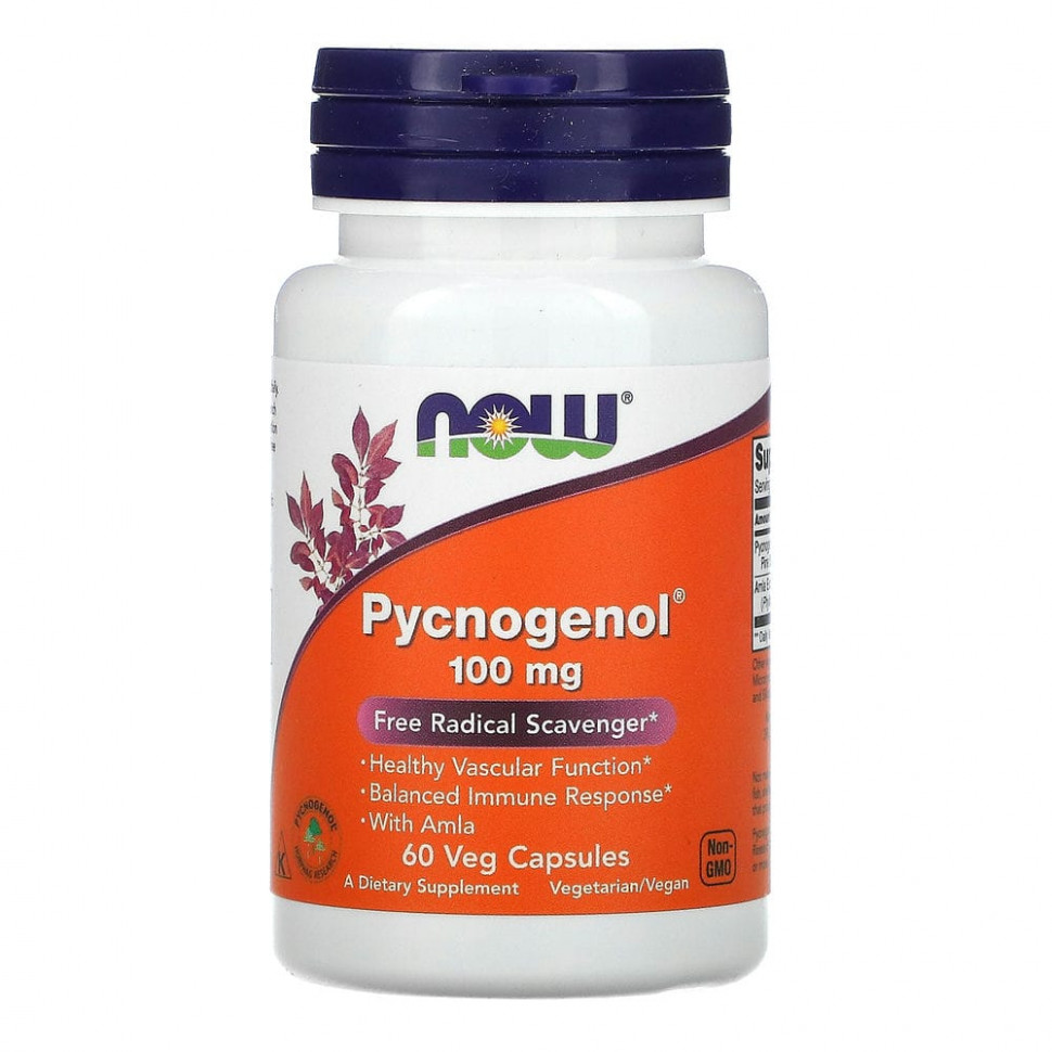  NOW Foods, Pycnogenol, 100 , 60      -     , -, 